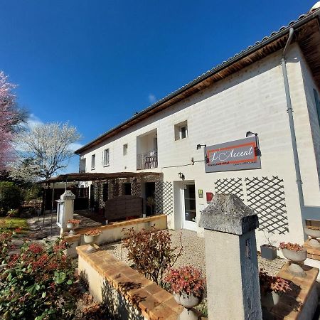 L'Accent - Hotel 2 Etoiles Et Restaurant - Logis Hotels Astaffort Εξωτερικό φωτογραφία
